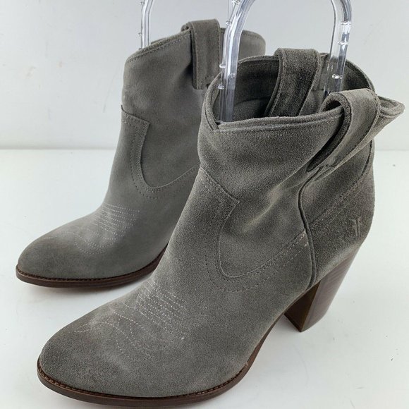 Womens Frye Boots Size 10 Ilana Short Dark Grey Oi - Picture 2 of 12